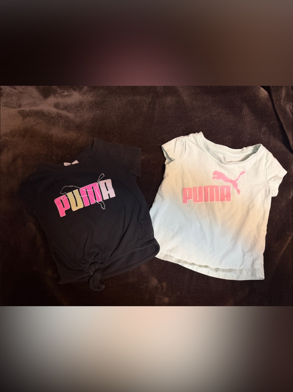 Set of 2 Puma Girls Short Sleeve Tee Shirts